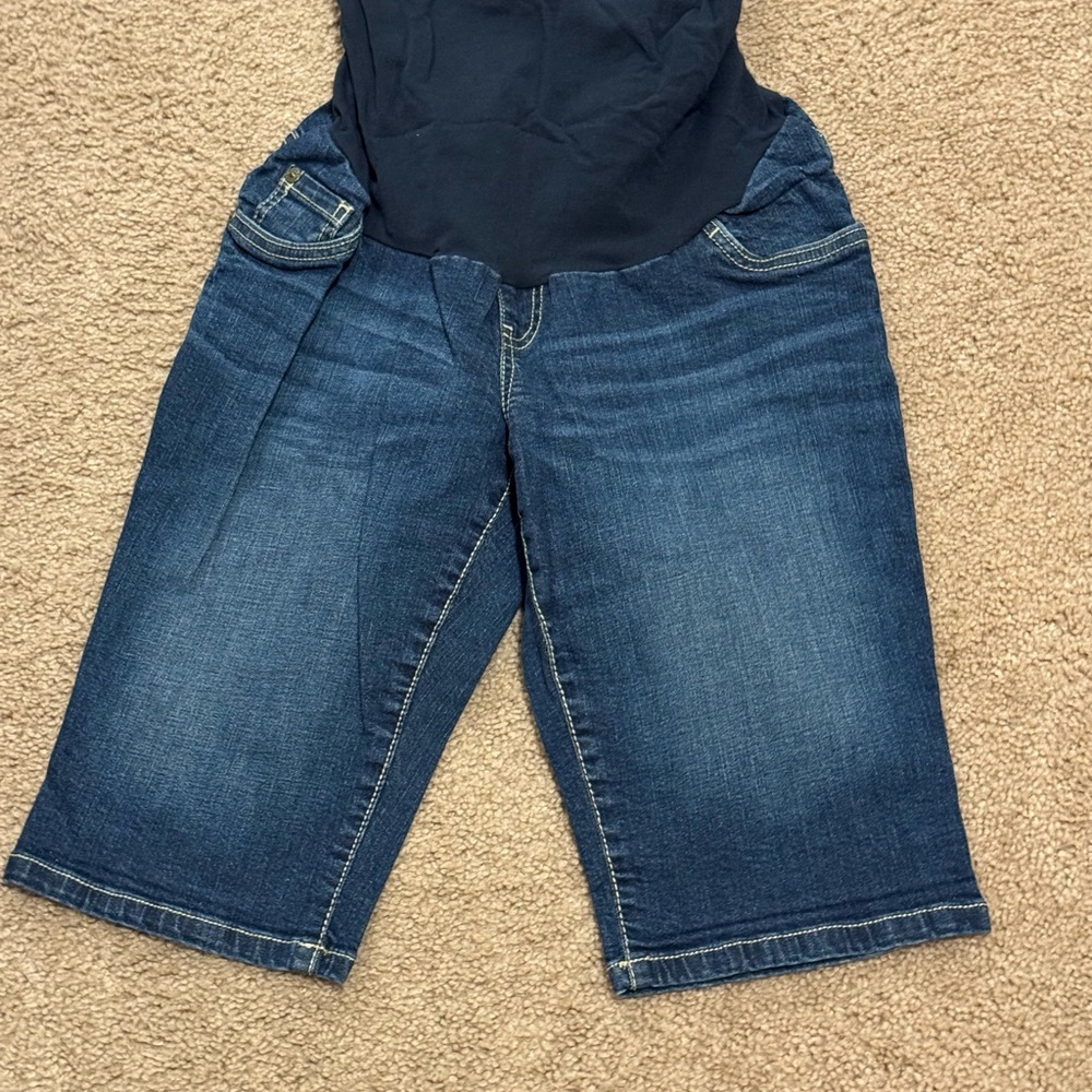 Indigo Blue Maternity Women's Denim Bermudas